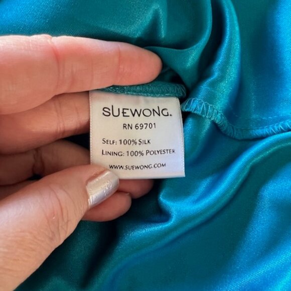 Sue Wong Silk Cocktail Dress - Picture 6 of 6